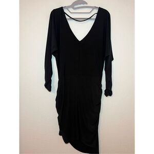 Justfab Little Black Long Sleeve Dress